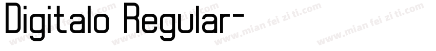 Digitalo Regular字体转换